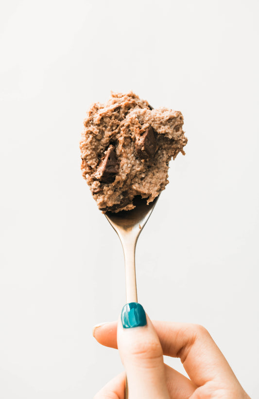 Raw Cinnamon Roll Cookie Dough