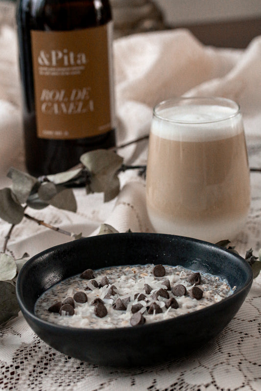 Cinnamon Roll Oats & Lavanda Latte
