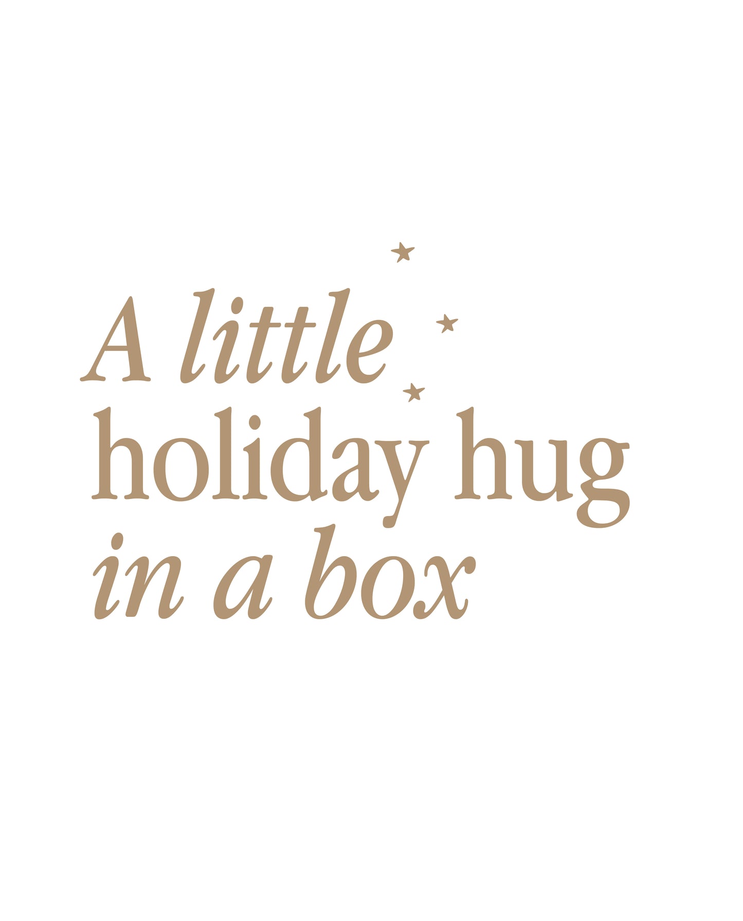 A little holiday hug in a box