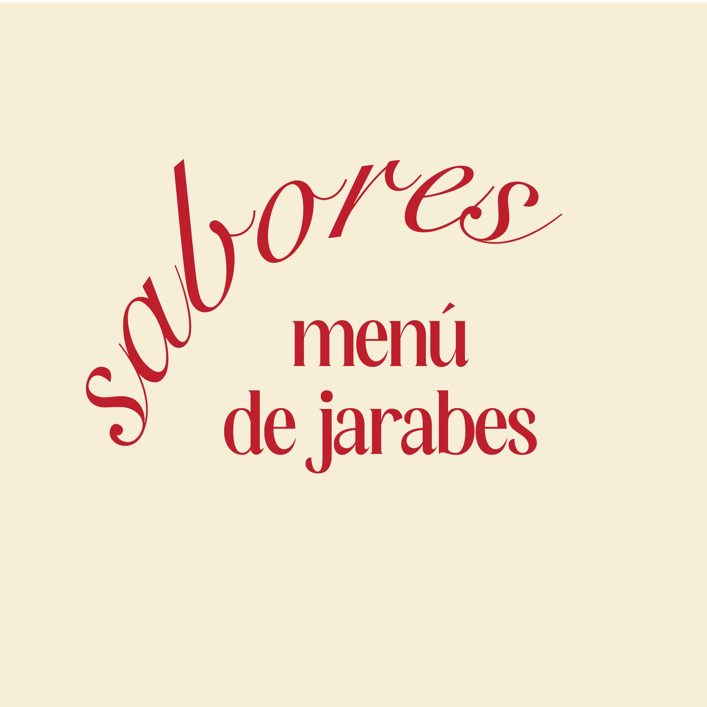 menú sabores